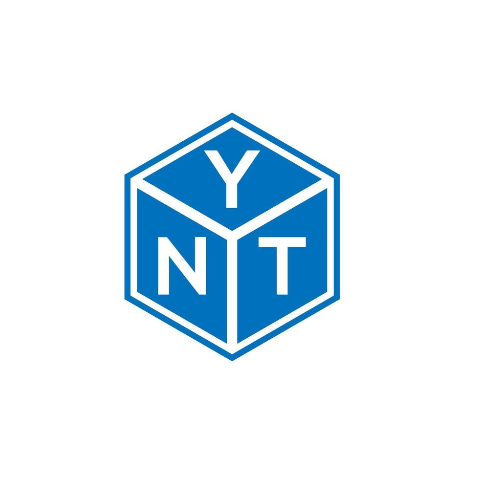 ynt lettera logo design su sfondo bianco. ynt creative iniziali lettera logo concept. design della lettera non. vettore