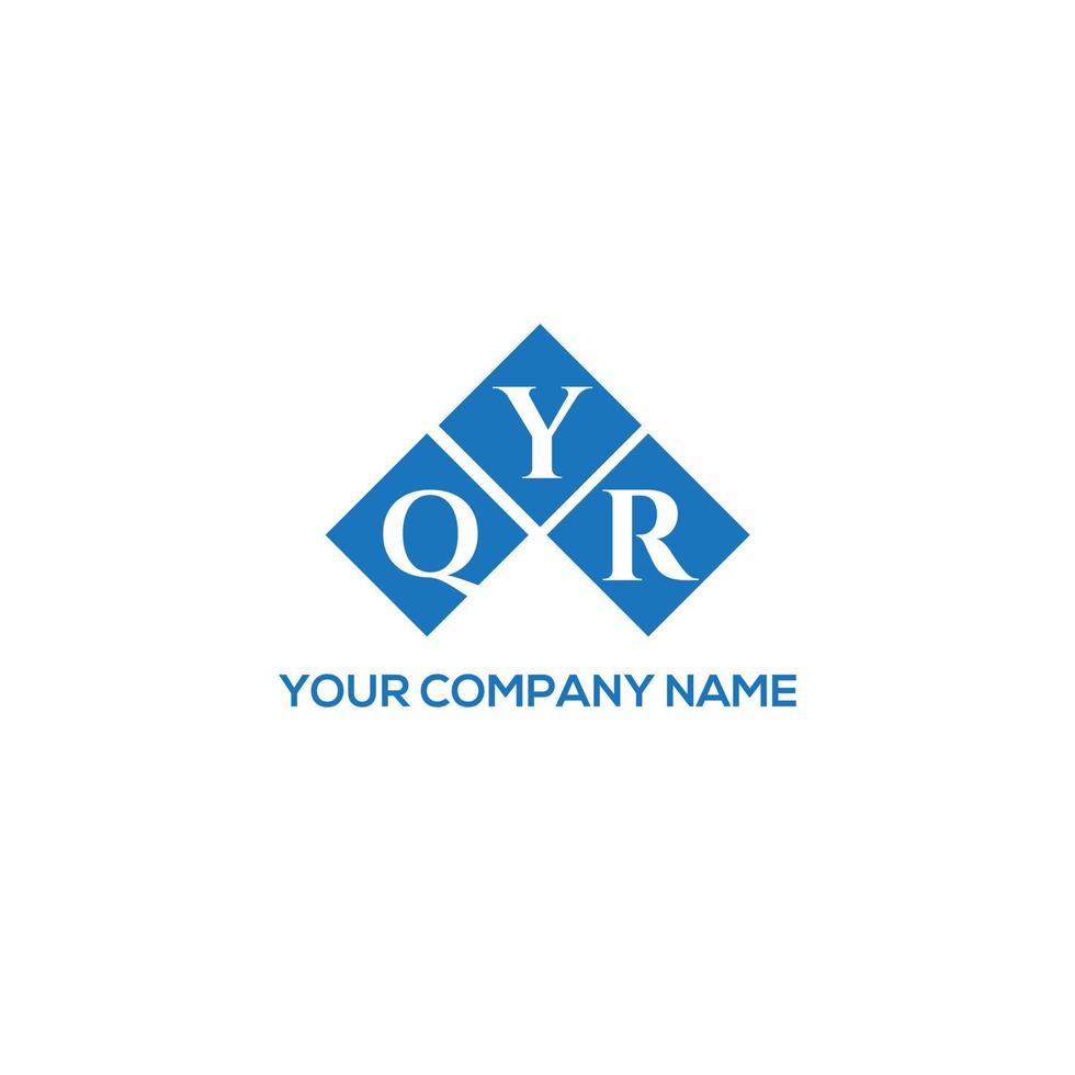 qyr lettera logo design su sfondo bianco. qyr creative iniziali lettera logo concept. design della lettera qyr. vettore