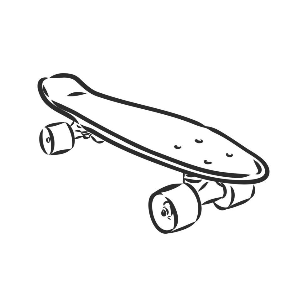 schizzo vettoriale di skateboard