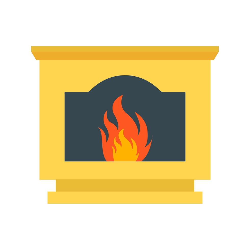icona di colore piatto della fornace a carbone vettore