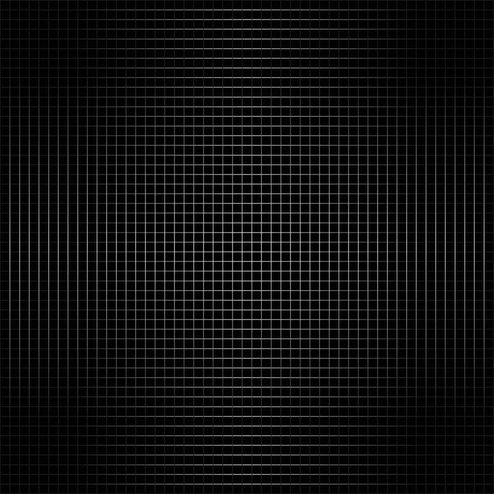 sfondo nero astratto con linee diagonali. disegno del modello di linea vettoriale gradiente. grafica monocromatica.