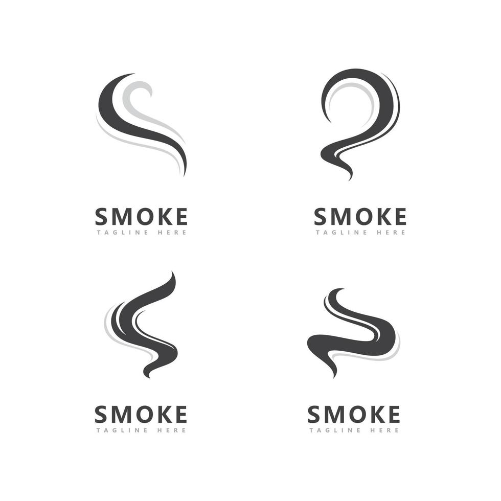 fumo logo icona disegno vettoriale ispirazione