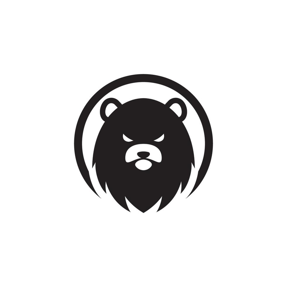 illustrazione dell'icona del logo vettoriale dell'orso polare