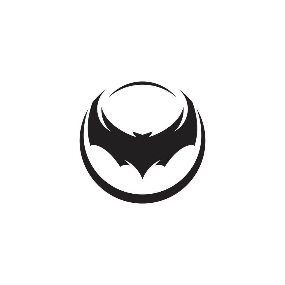 illustrazione vettoriale del modello di logo pipistrello