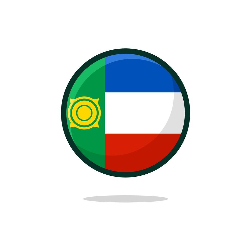 icona della bandiera della repubblica di khakassia vettore
