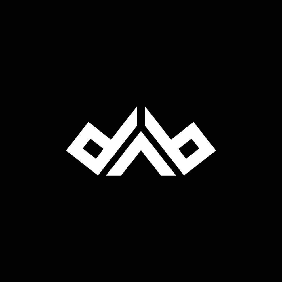 modello di progettazione del logo della lettera dab vettore