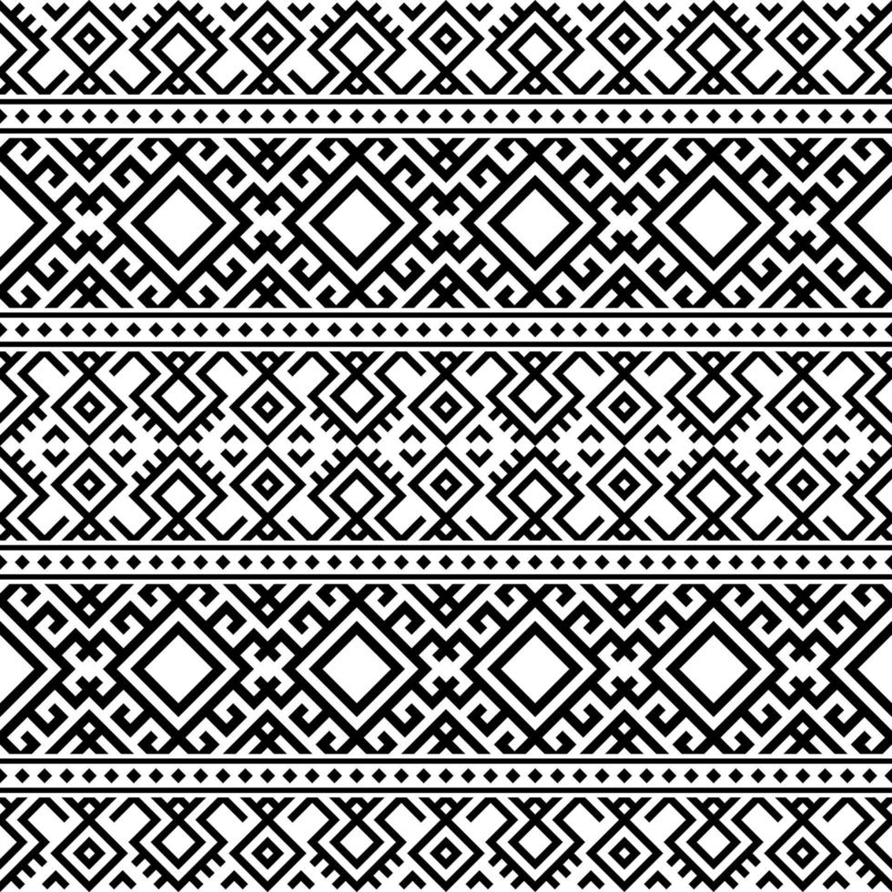 geometrico azteco senza cuciture motivo etnico texture disegno vettoriale in colore bianco nero