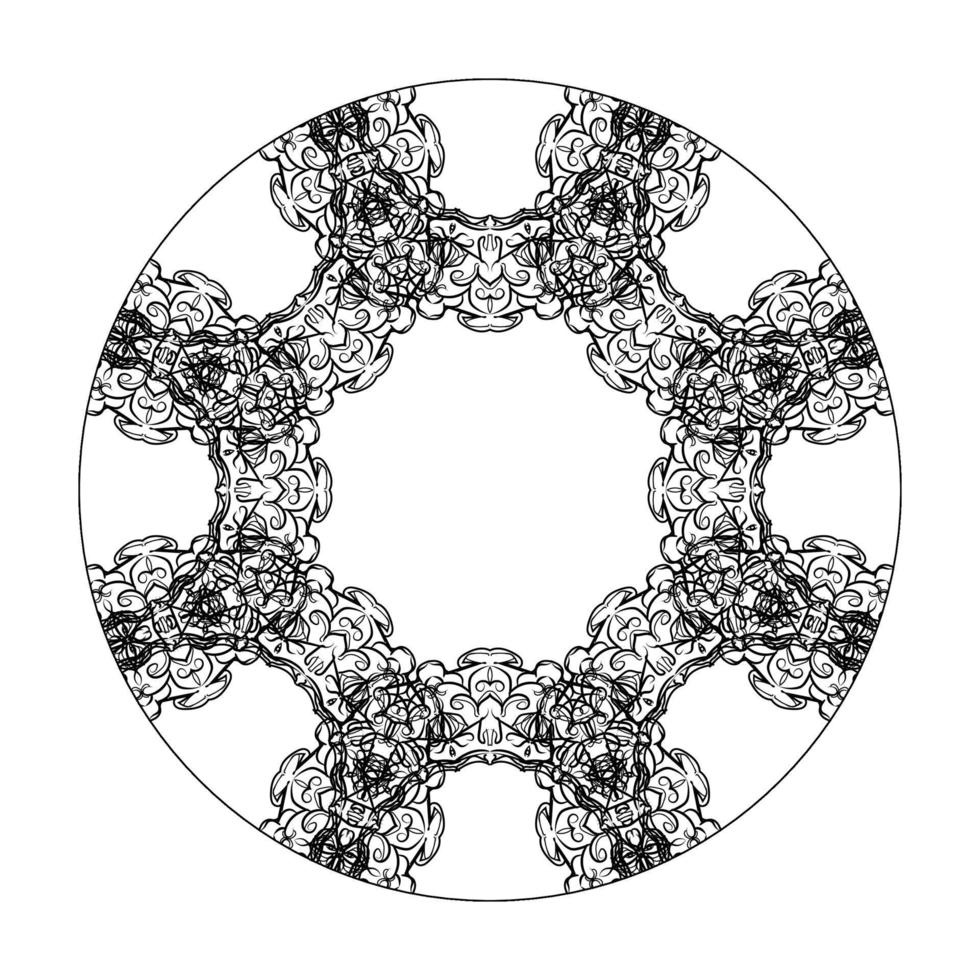 elementi di decorazione d'arte mandala modello circolare. vettore