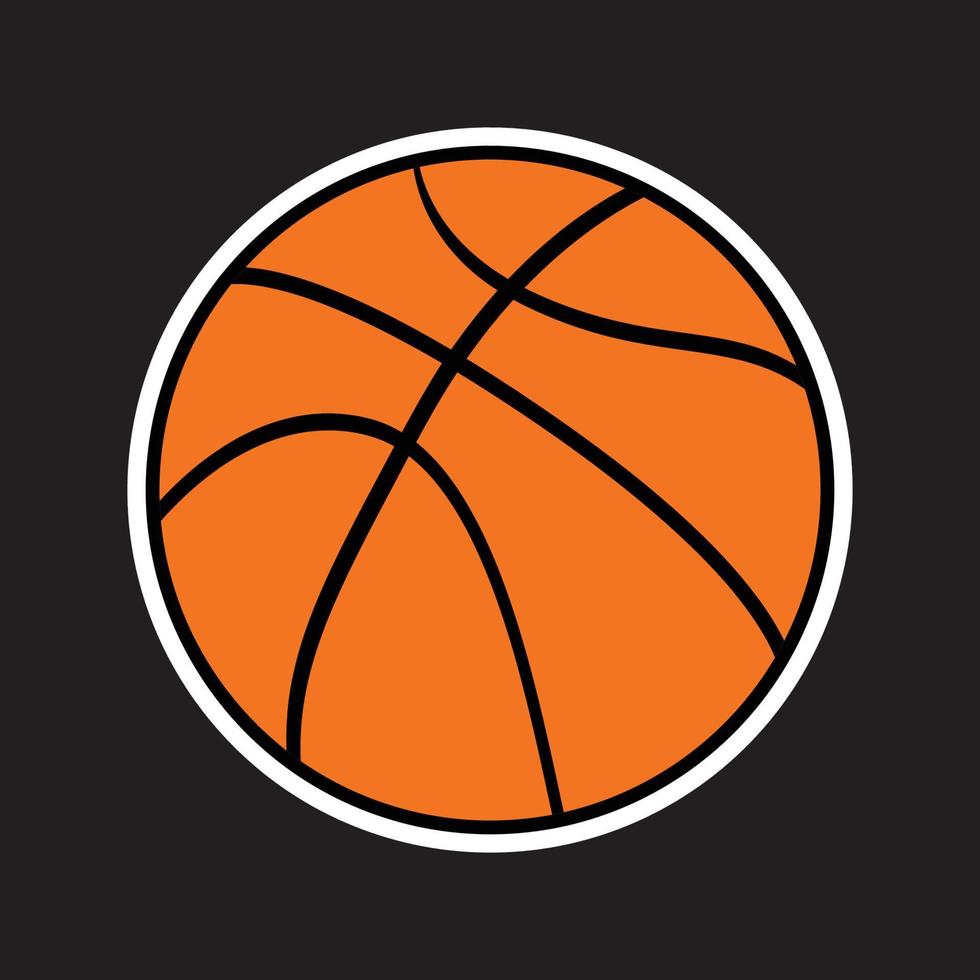 illustrazione vettoriale di icona di basket, grafica di basket