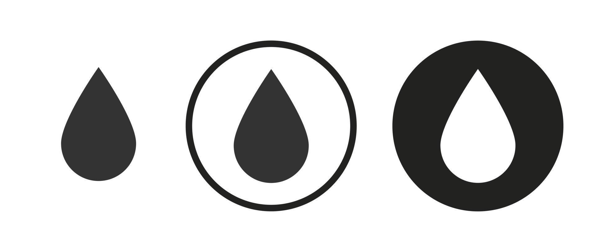 icona dell'acqua. set di icone web. collezione di icone. semplice illustrazione vettoriale. vettore