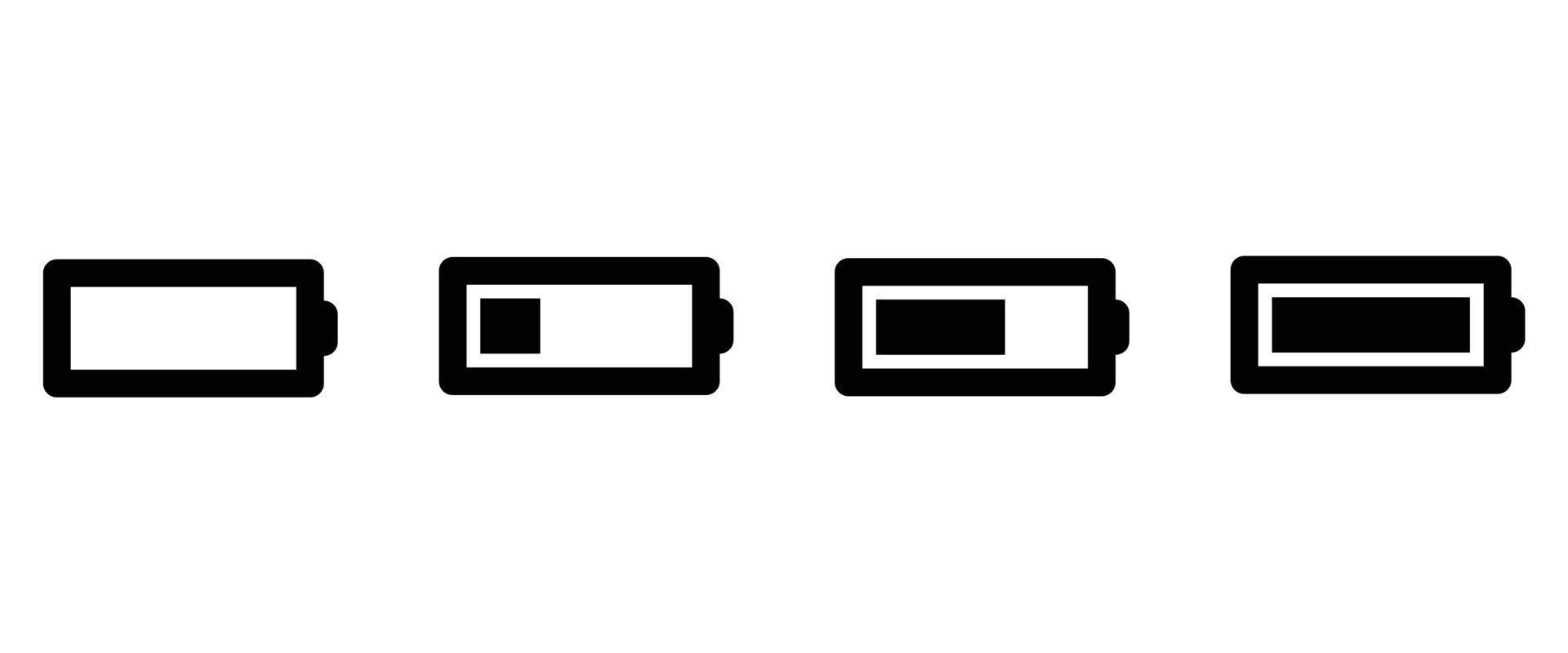 icona della batteria. set di icone web. collezione di icone. semplice illustrazione vettoriale. vettore