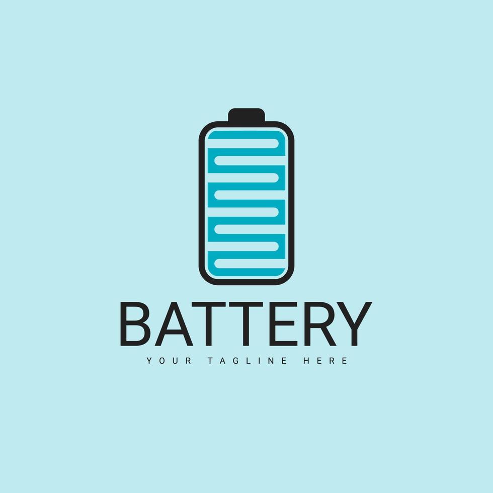 modello di progettazione di logo semplice icona batteria vettore