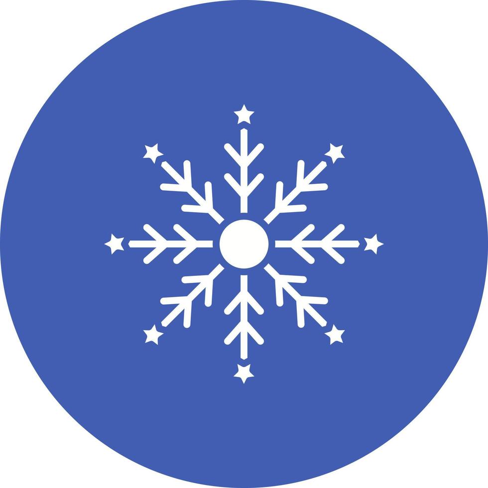 icona del glifo con fiocco di neve vettore