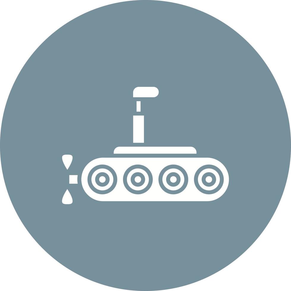 icona del bakground del cerchio del glifo sottomarino vettore
