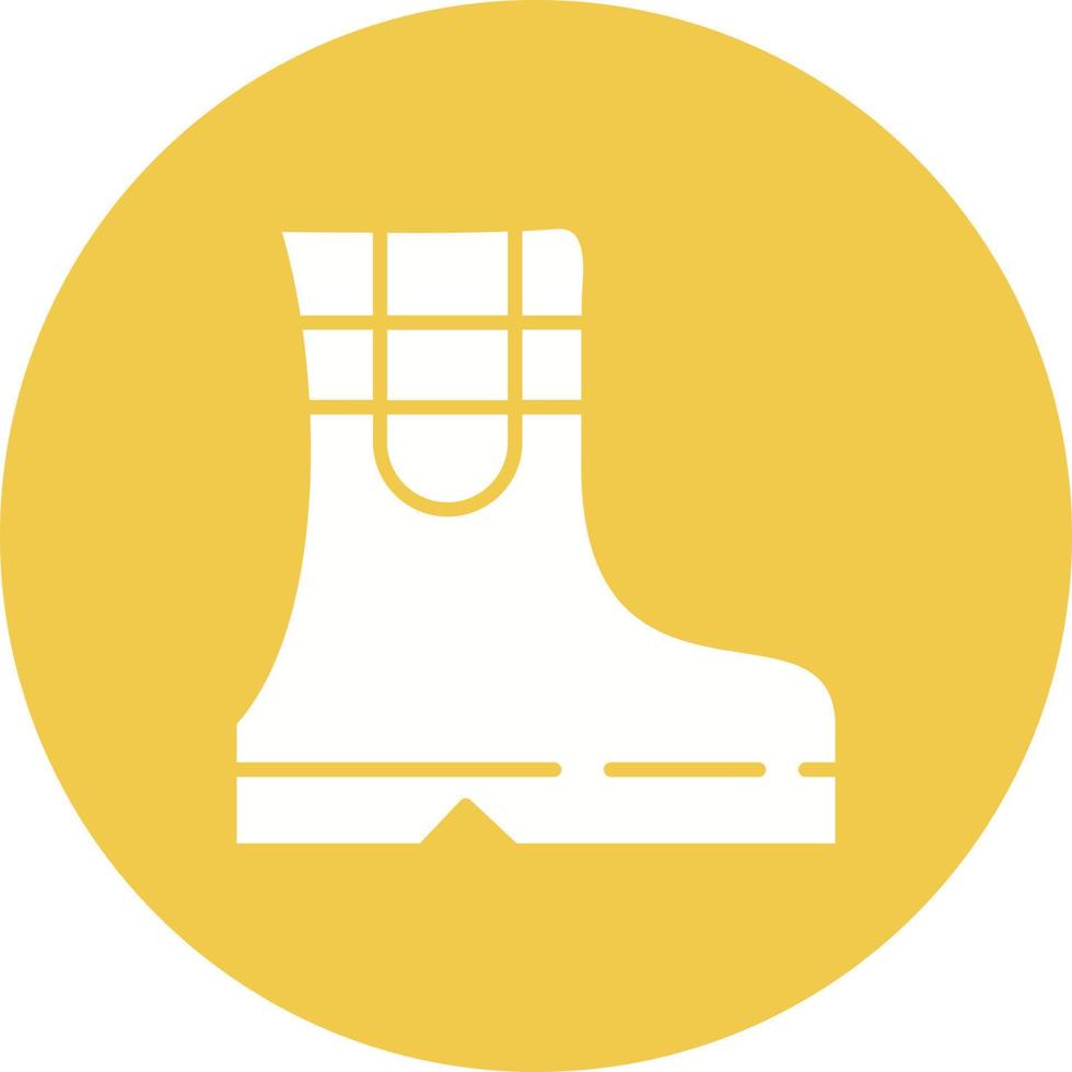 icona del glifo degli stivali primaverili vettore
