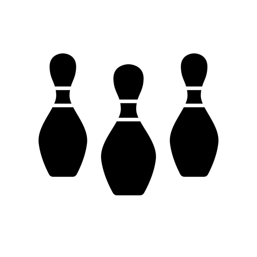 modello di icona di bowling vettore