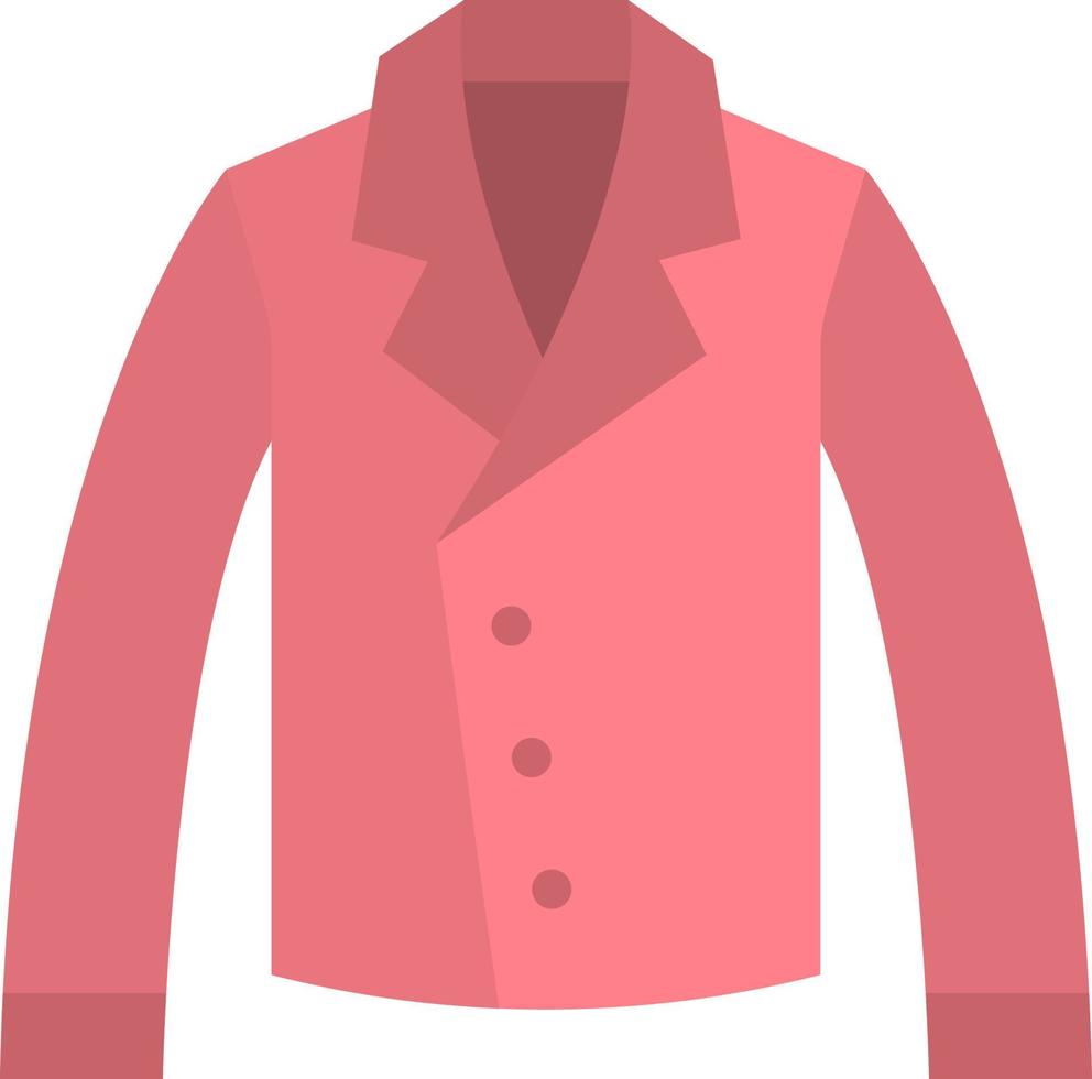 icona colore piatto giacca vettore