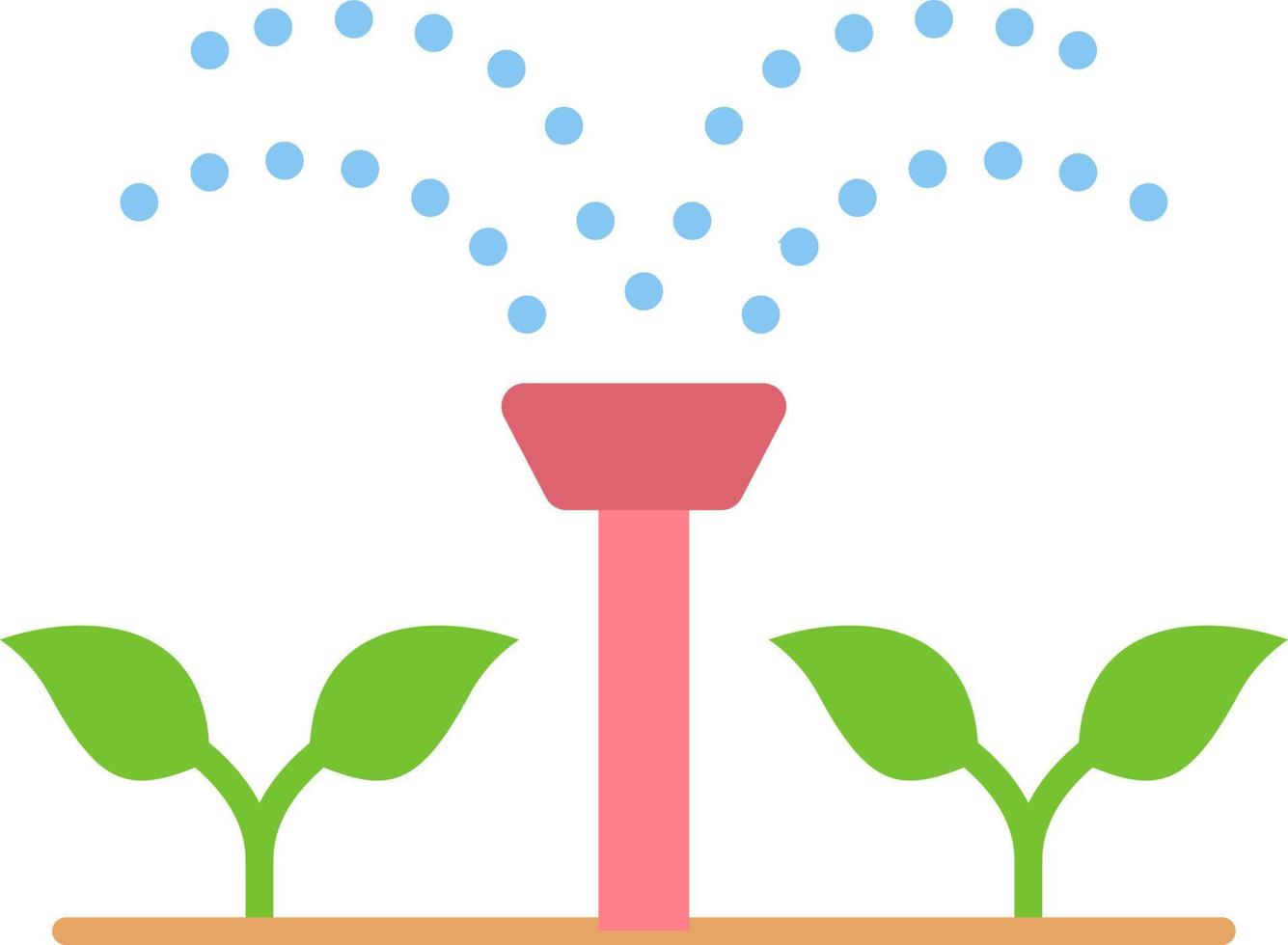 icona di colore piatto di irrigazione vettore