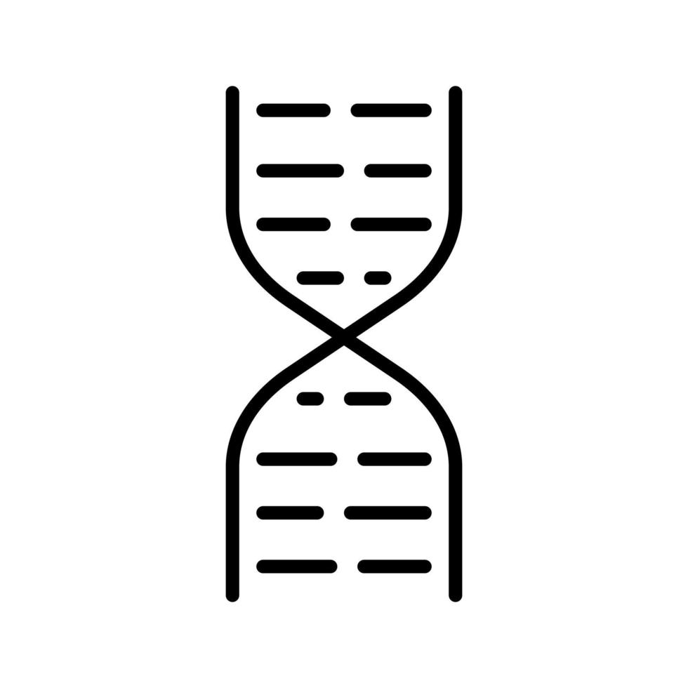 DNA, vettore icona genetica