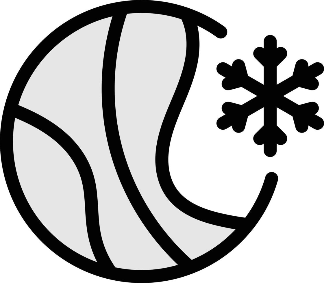 illustrazione vettoriale della palla del fiocco di neve su uno sfondo. simboli di qualità premium. icone vettoriali per il concetto e la progettazione grafica.