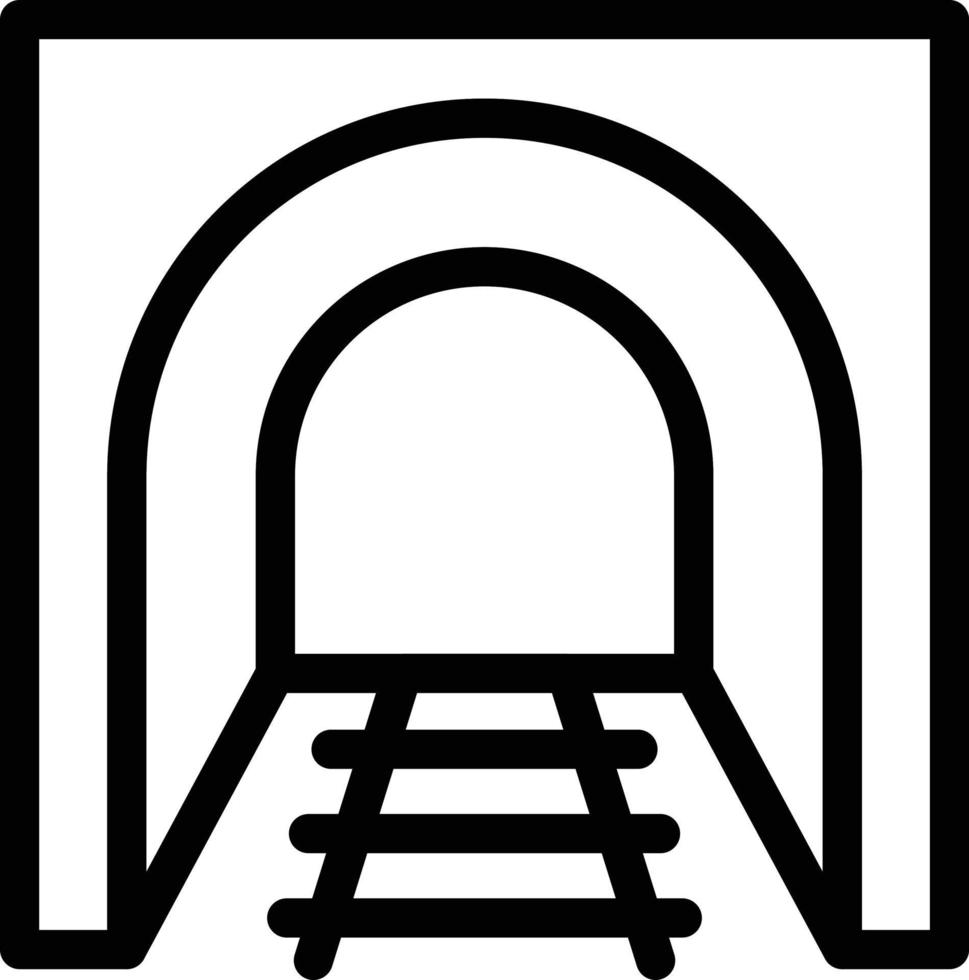 illustrazione vettoriale del tunnel su uno sfondo. simboli di qualità premium. icone vettoriali per il concetto e la progettazione grafica.