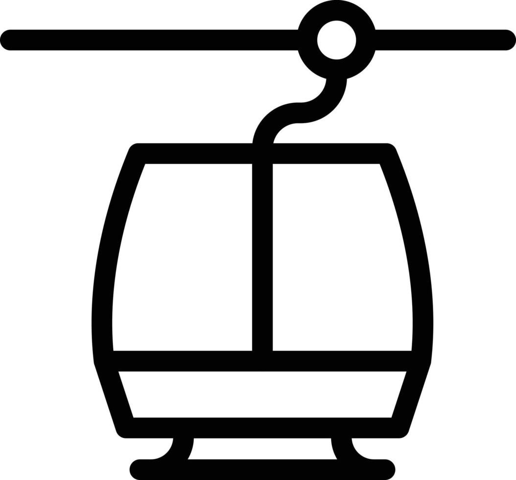 illustrazione vettoriale della seggiovia su uno sfondo simboli di qualità premium. icone vettoriali per il concetto e la progettazione grafica.