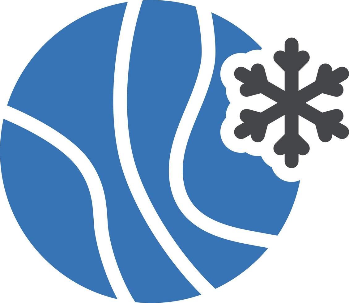 illustrazione vettoriale della palla del fiocco di neve su uno sfondo. simboli di qualità premium. icone vettoriali per il concetto e la progettazione grafica.