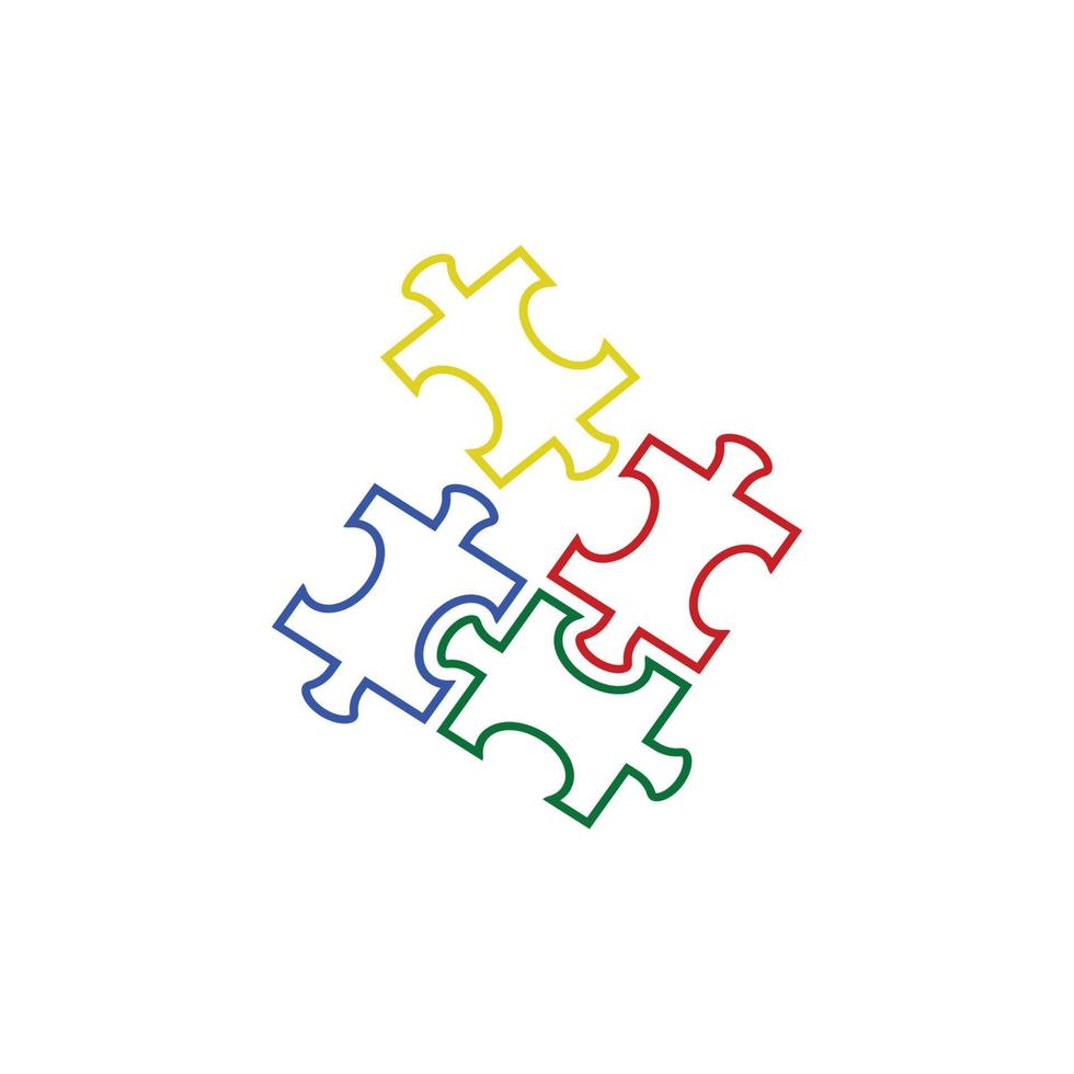 modello di progettazione dell'icona di logo di autismo vettore