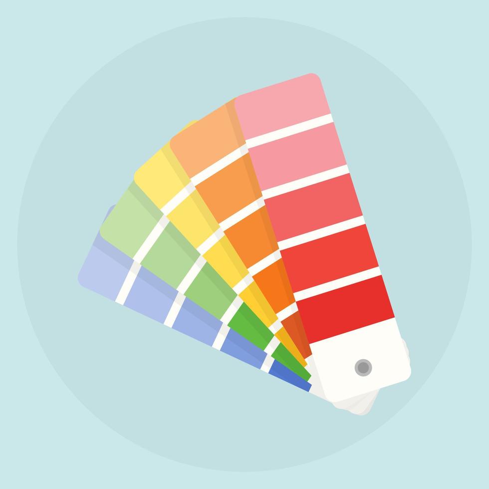 tavolozza dei colori, campioni, campioni. disegno vettoriale