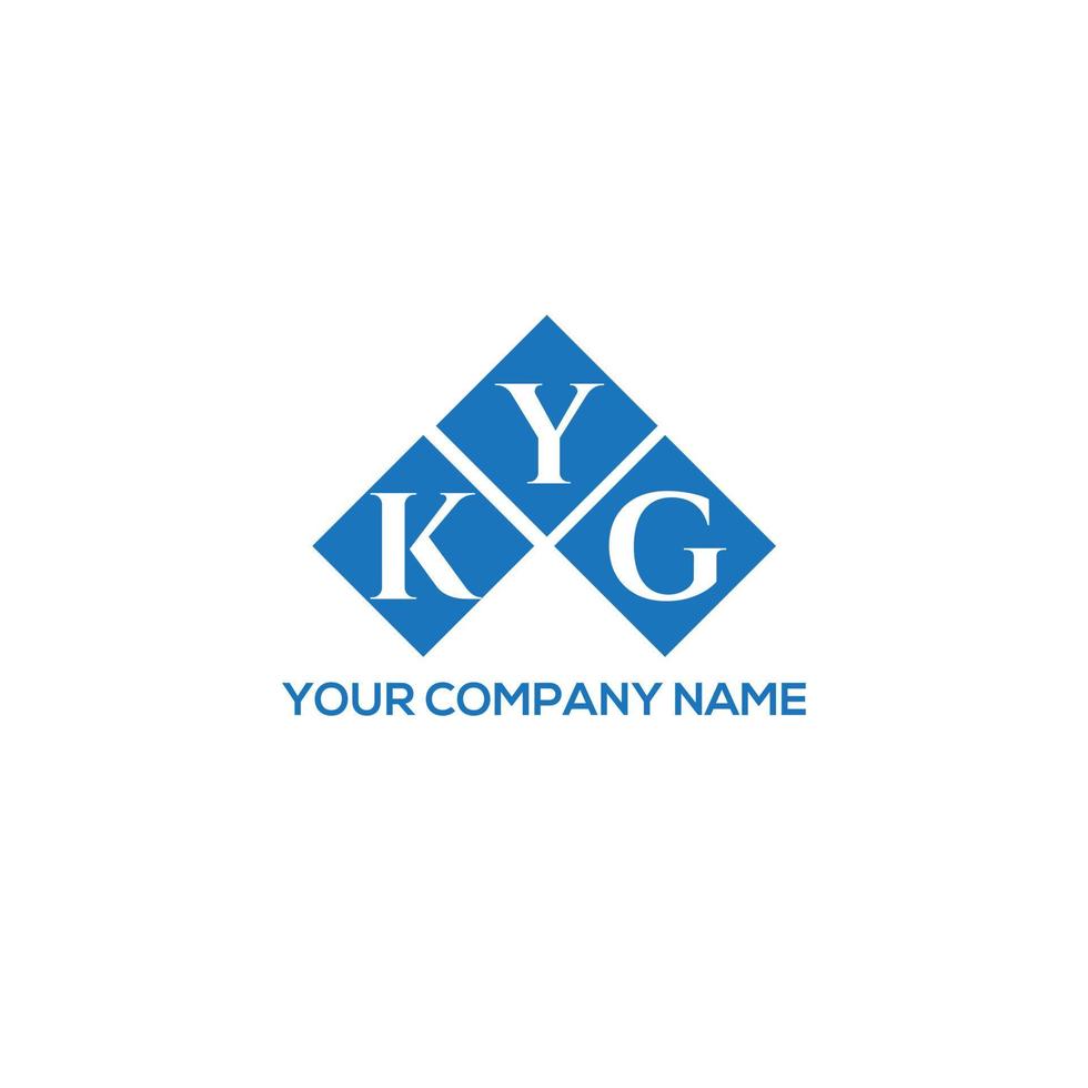 kyg lettera logo design su sfondo bianco. kyg creative iniziali lettera logo concept. disegno della lettera kyg. vettore