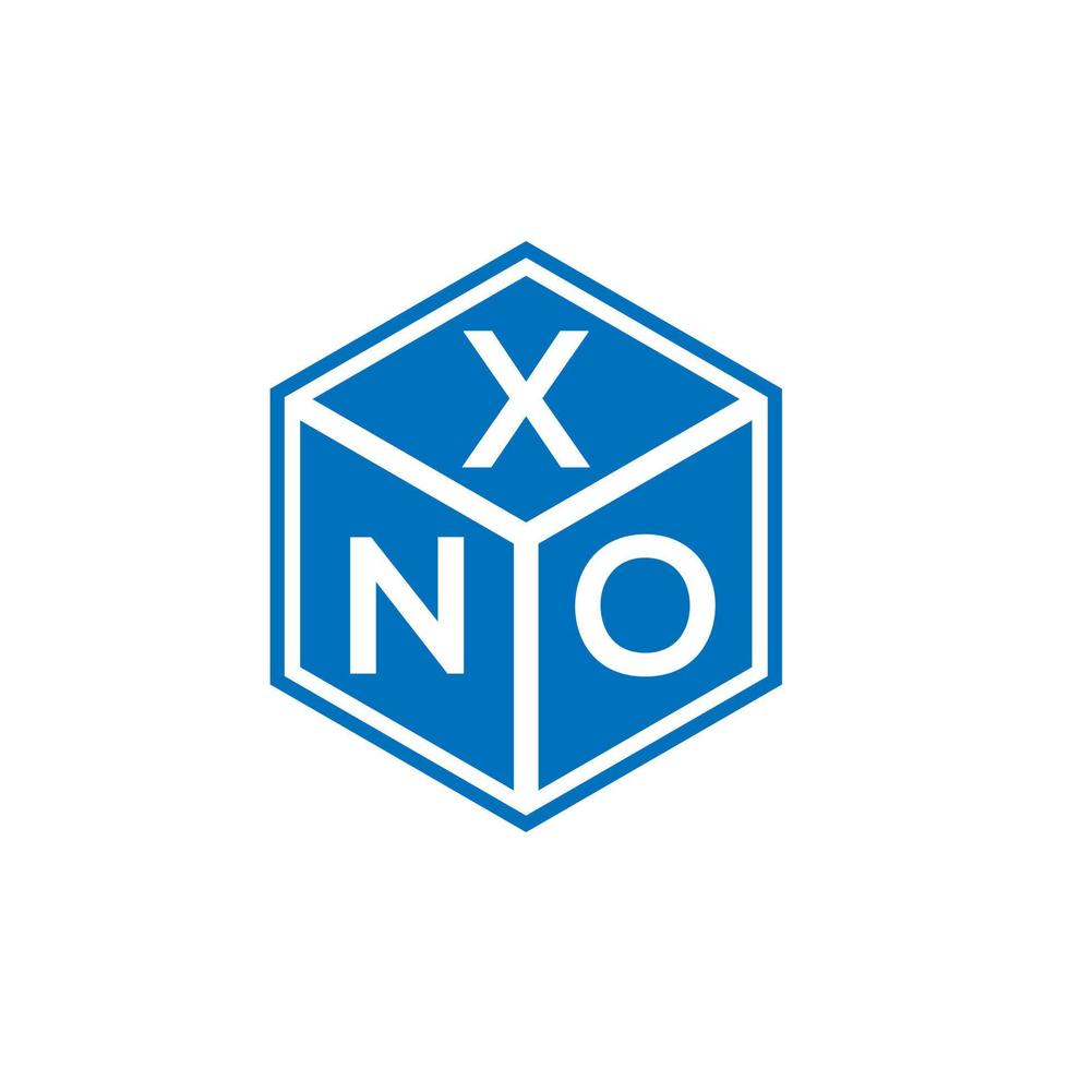 xno lettera logo design su sfondo bianco. xno creative iniziali lettera logo concept. xno disegno della lettera. vettore