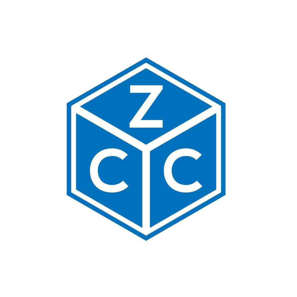 zcc lettera logo design su sfondo bianco. zcc creative iniziali lettera logo concept. disegno della lettera zcc. vettore