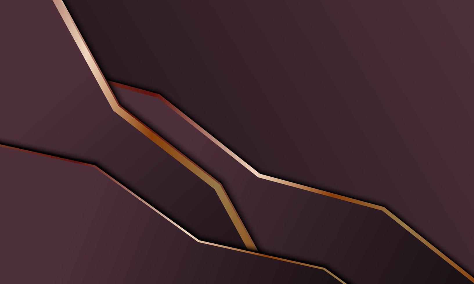 strisce viola di lusso astratte sovrapposte a uno sfondo di strisce dorate. illustrazione vettoriale. vettore
