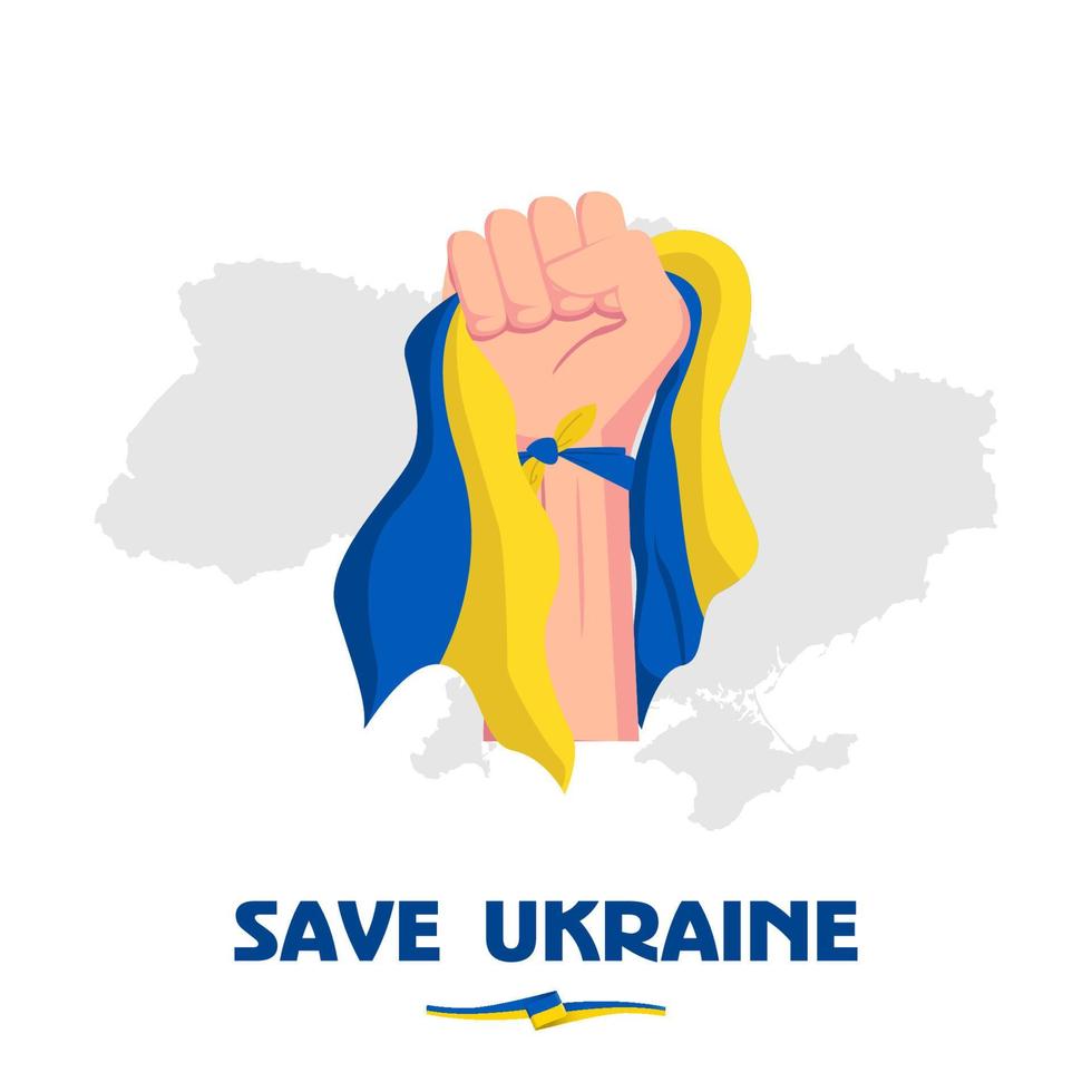 carta da parati gratuita dell'ucraina, alza la mano per il simbolo della libertà salva la bandiera vettoriale della libertà dell'ucraina