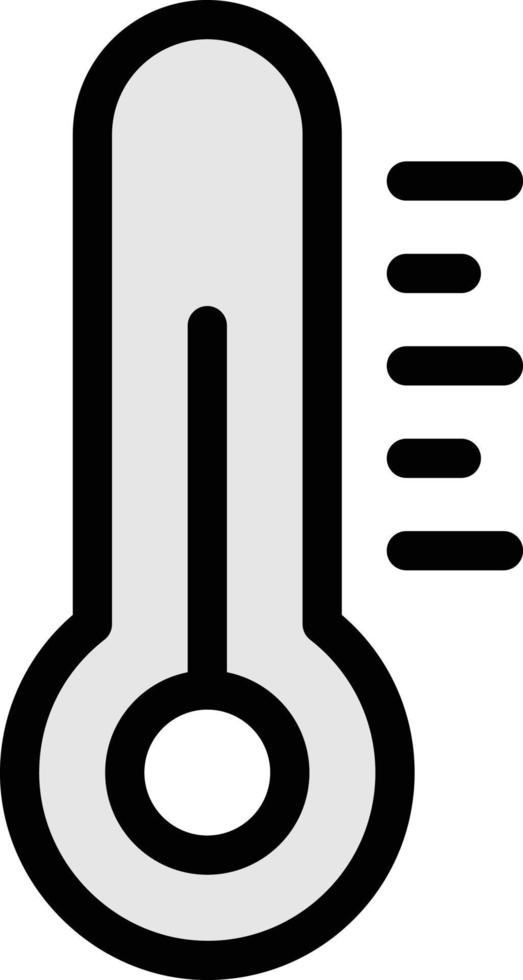 illustrazione vettoriale della temperatura su uno sfondo. simboli di qualità premium. icone vettoriali per il concetto e la progettazione grafica.