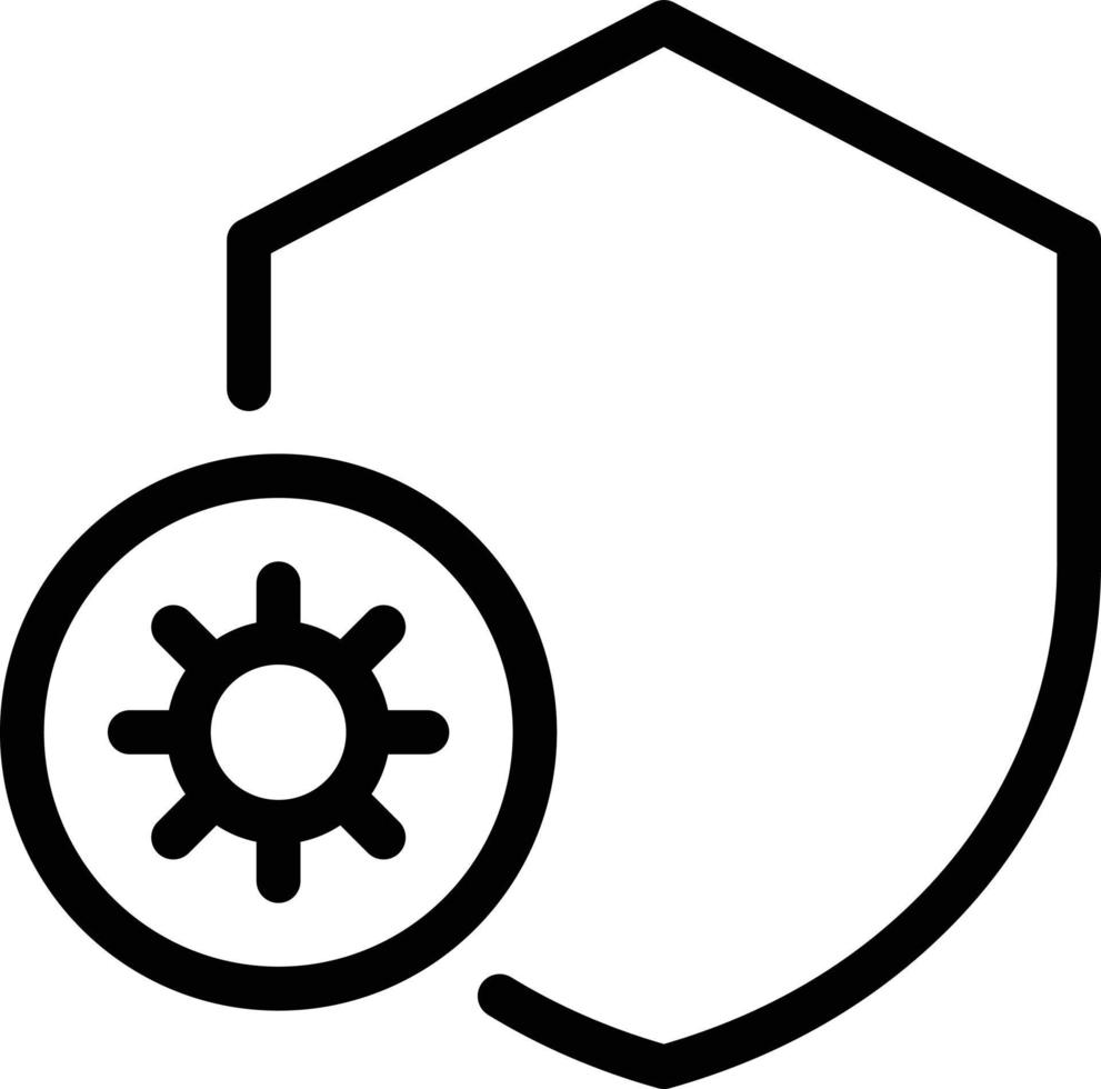 illustrazione vettoriale dello scudo del vaccino su uno sfondo. simboli di qualità premium. icone vettoriali per il concetto e la progettazione grafica.