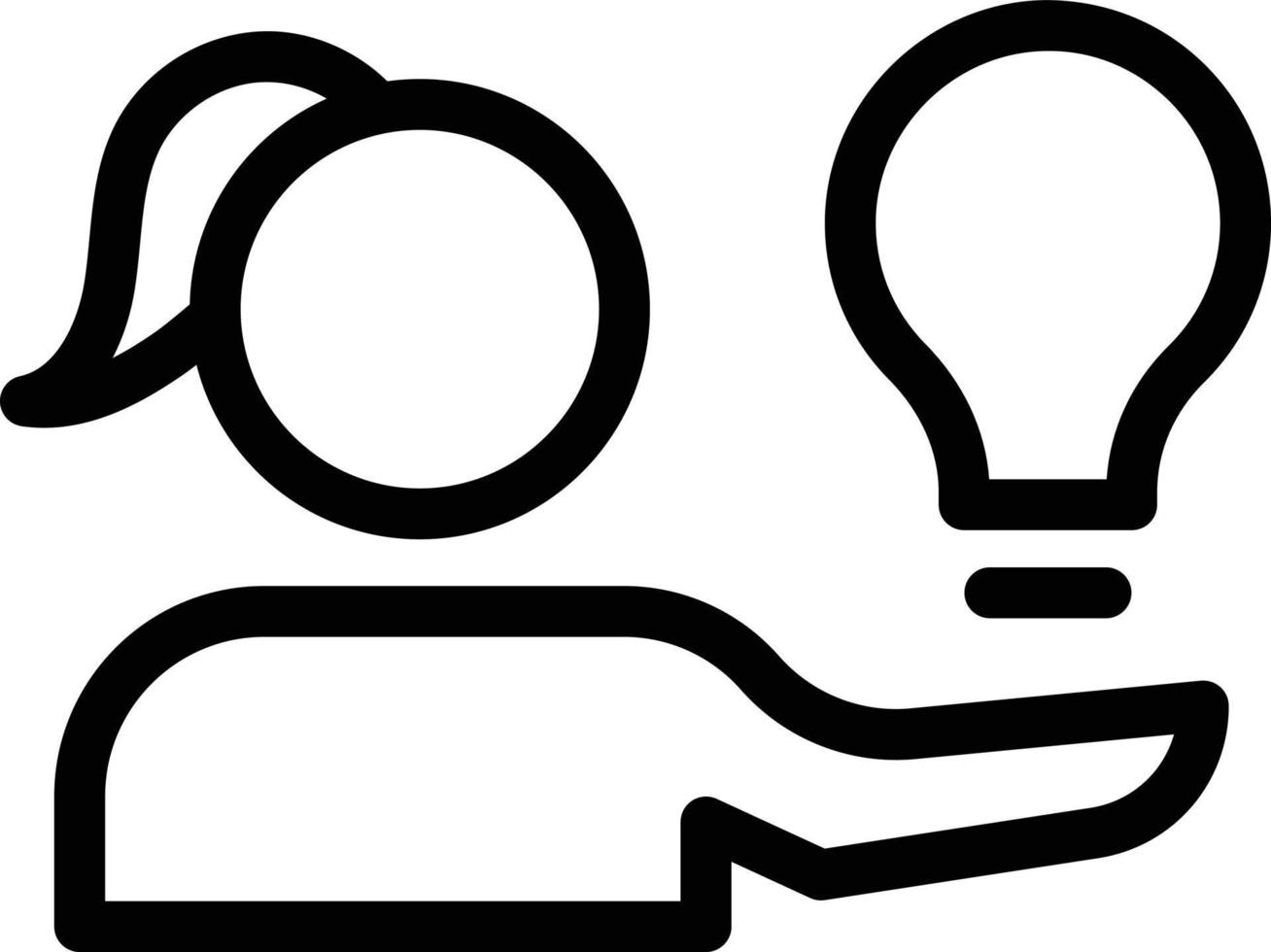 illustrazione vettoriale di idea su uno sfondo simboli di qualità premium. icone vettoriali per il concetto e la progettazione grafica.