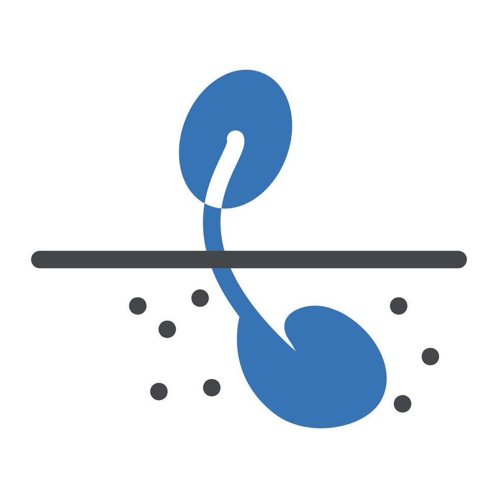 illustrazione vettoriale di crescita delle piante su uno sfondo simboli di qualità premium. icone vettoriali per il concetto e la progettazione grafica.