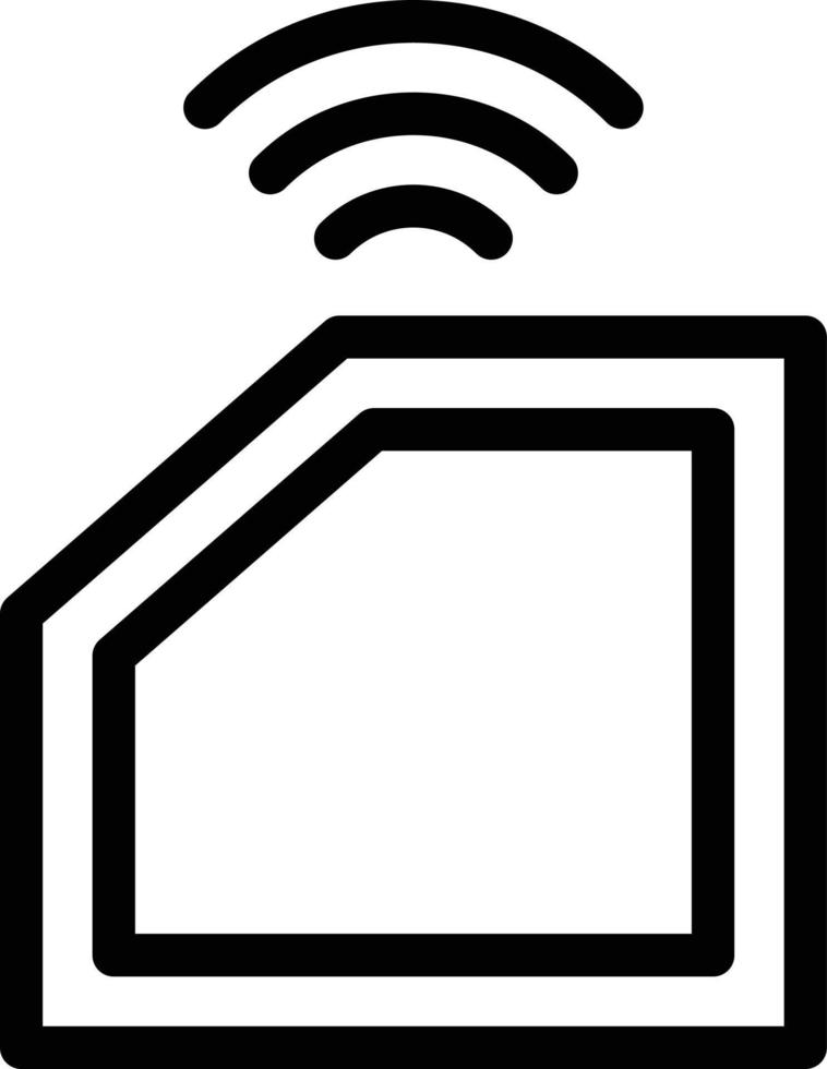 illustrazione vettoriale del segnale del chip su uno sfondo. simboli di qualità premium. icone vettoriali per il concetto e la progettazione grafica.