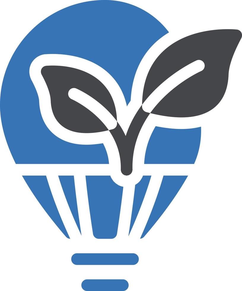 illustrazione vettoriale della lampadina eco su uno sfondo simboli di qualità premium. icone vettoriali per il concetto e la progettazione grafica.