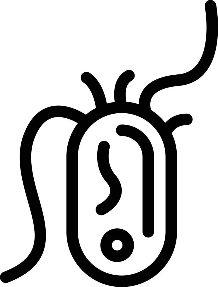 illustrazione vettoriale di batteri su uno sfondo. simboli di qualità premium. icone vettoriali per il concetto e la progettazione grafica.