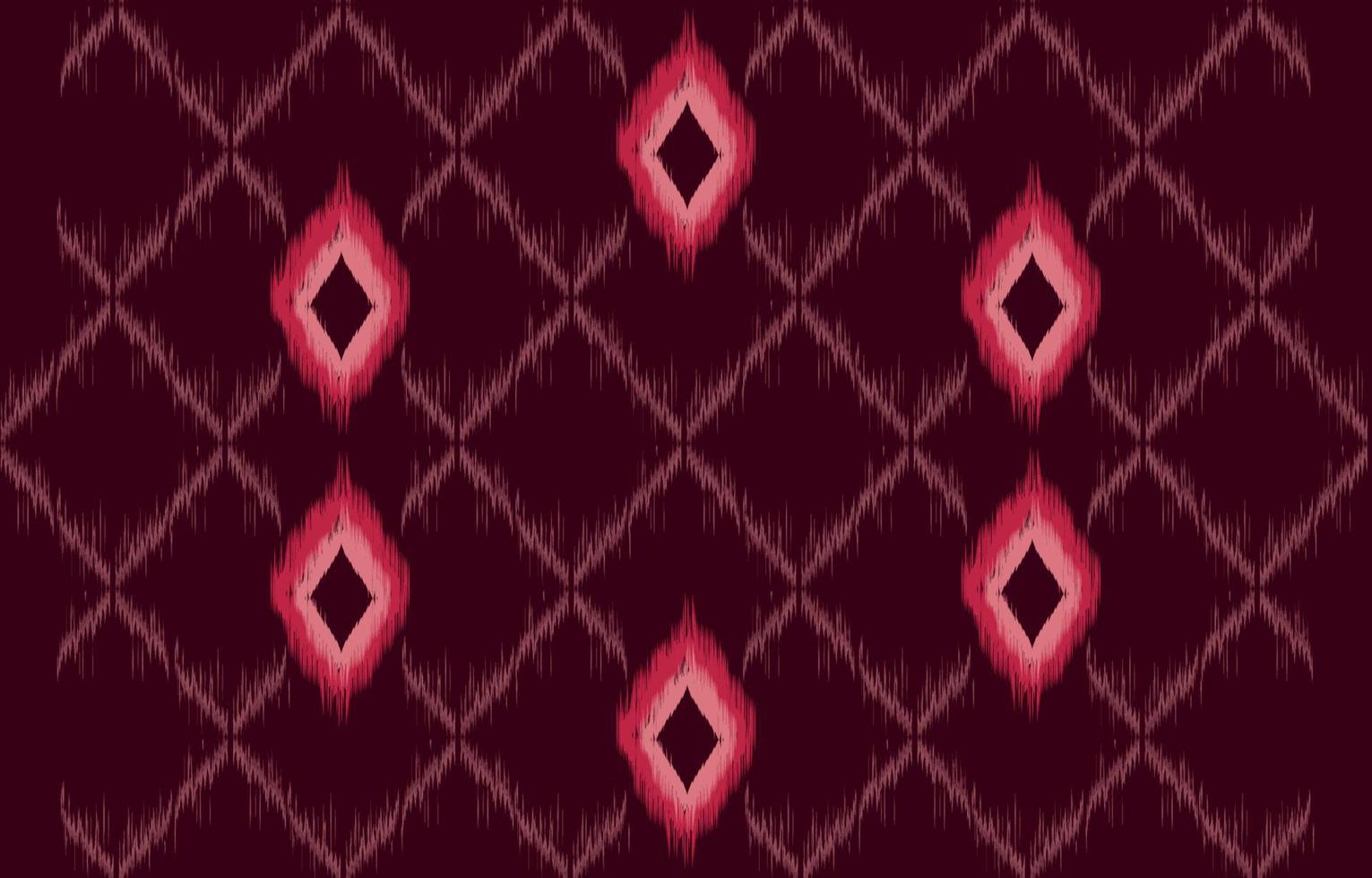 tessuto ikat modello senza cuciture geometrico etnico ricamo tradizionale style.design per sfondo, moquette, stuoia, sarong, abbigliamento, illustrazione vettoriale. vettore