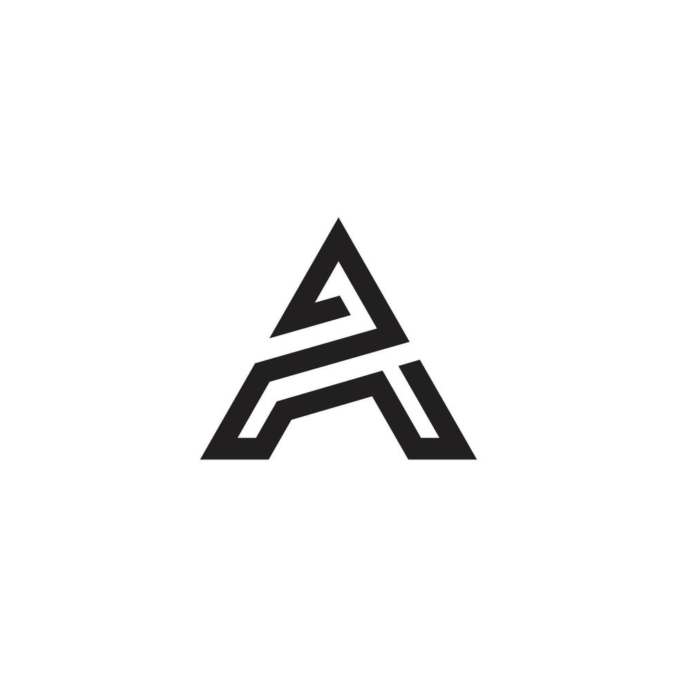 lettera moderna creativa a. modello icona logo vettoriale