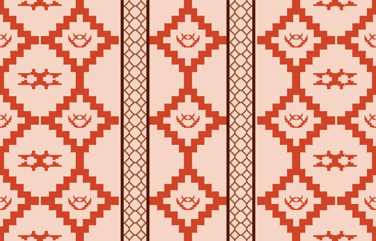 tessuto senza cuciture geometrico tribale etnico tradizionale sfondo, elementi di design dei nativi americani, design per moquette, carta da parati, abbigliamento, avvolgimento, tappeto, interni, ricamo di illustrazione vettoriale. vettore