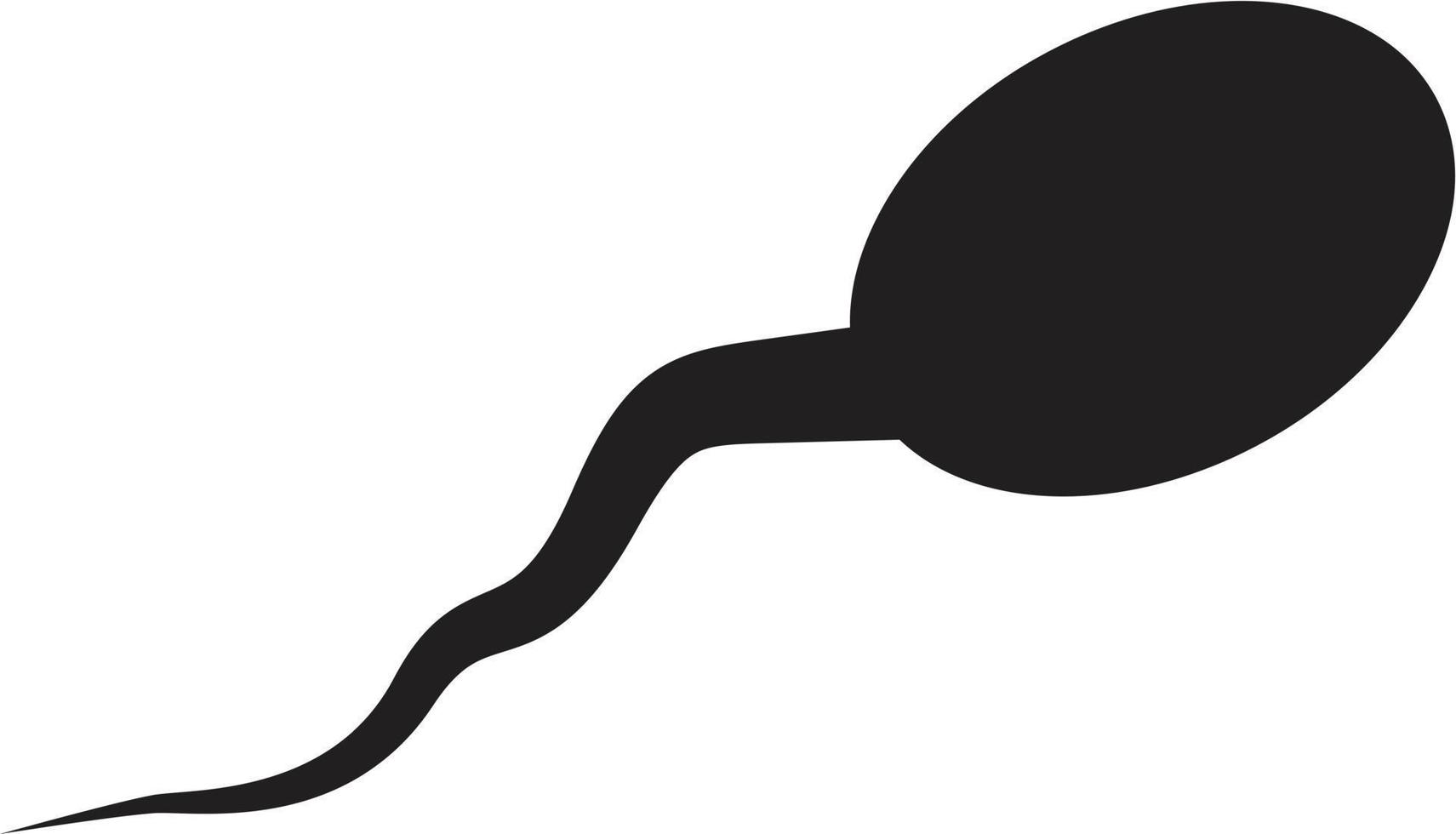 icona dello sperma. segno di sperma simbolo degli spermatozoi. segno di spermatozoi. vettore