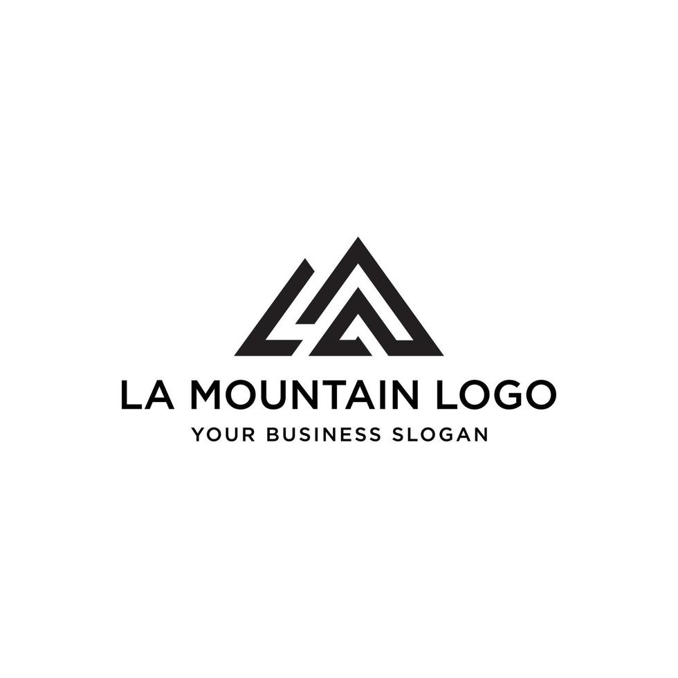 la montagna logo design vettoriale. vettore