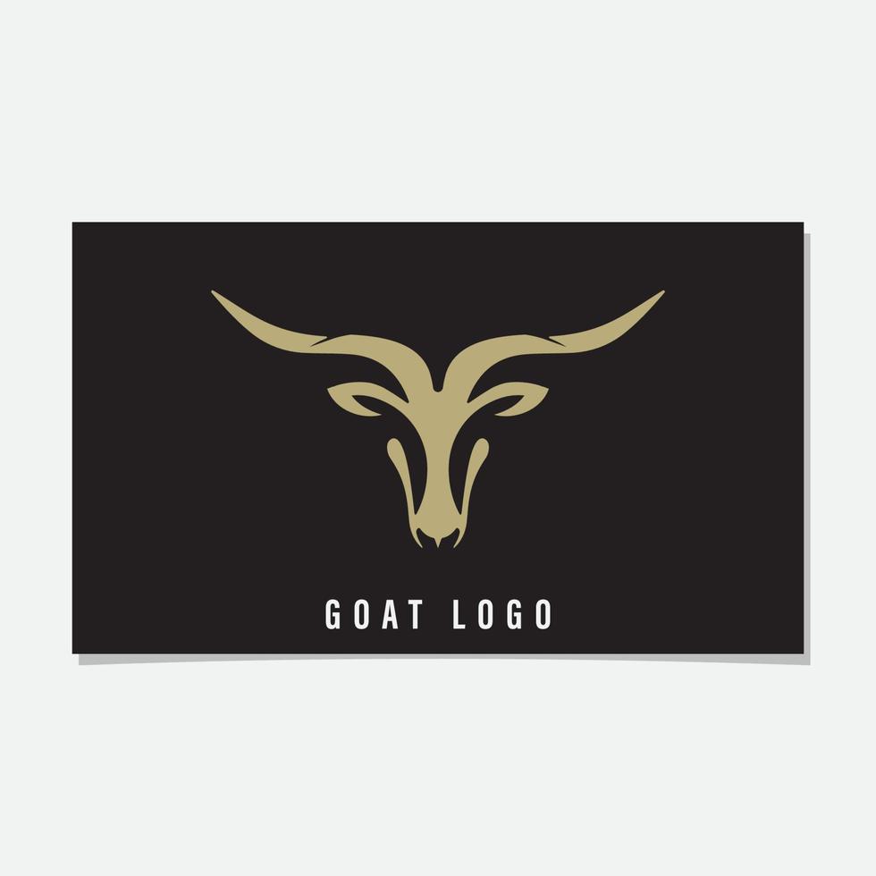 vettore di progettazione del logo di capra o ariete