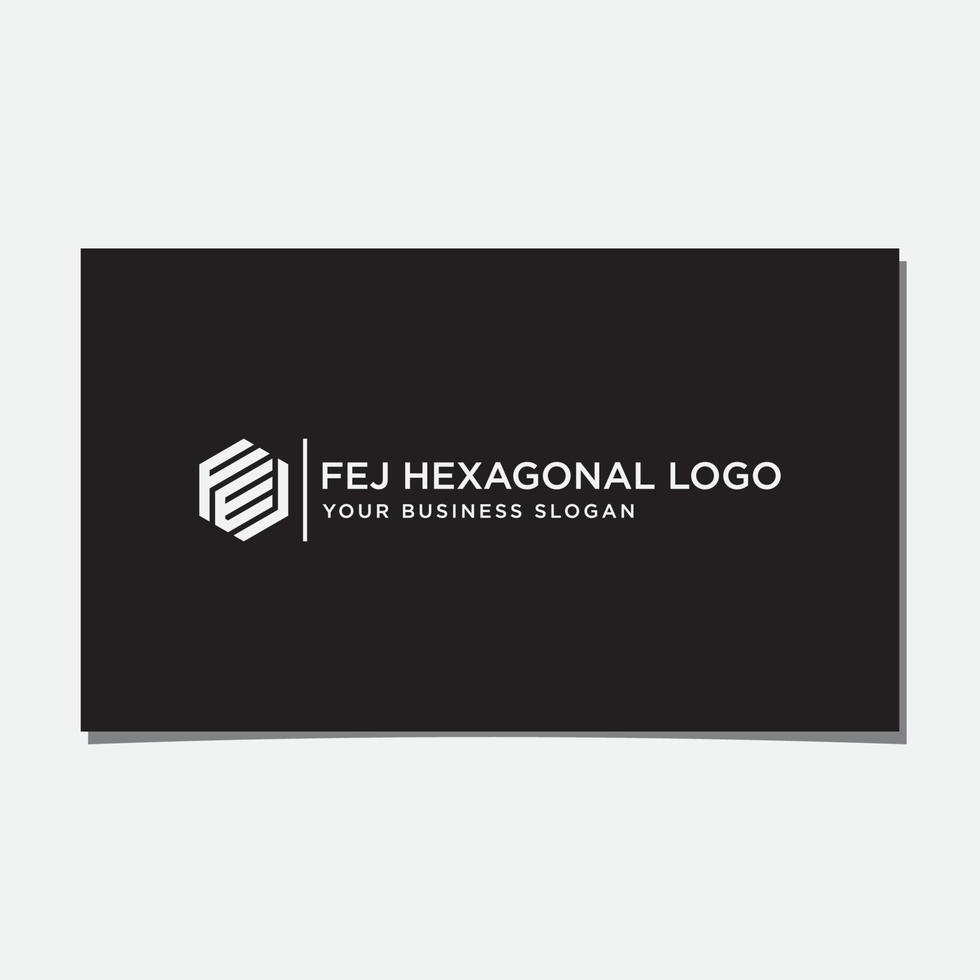 fej logo esagonale disegno vettoriale