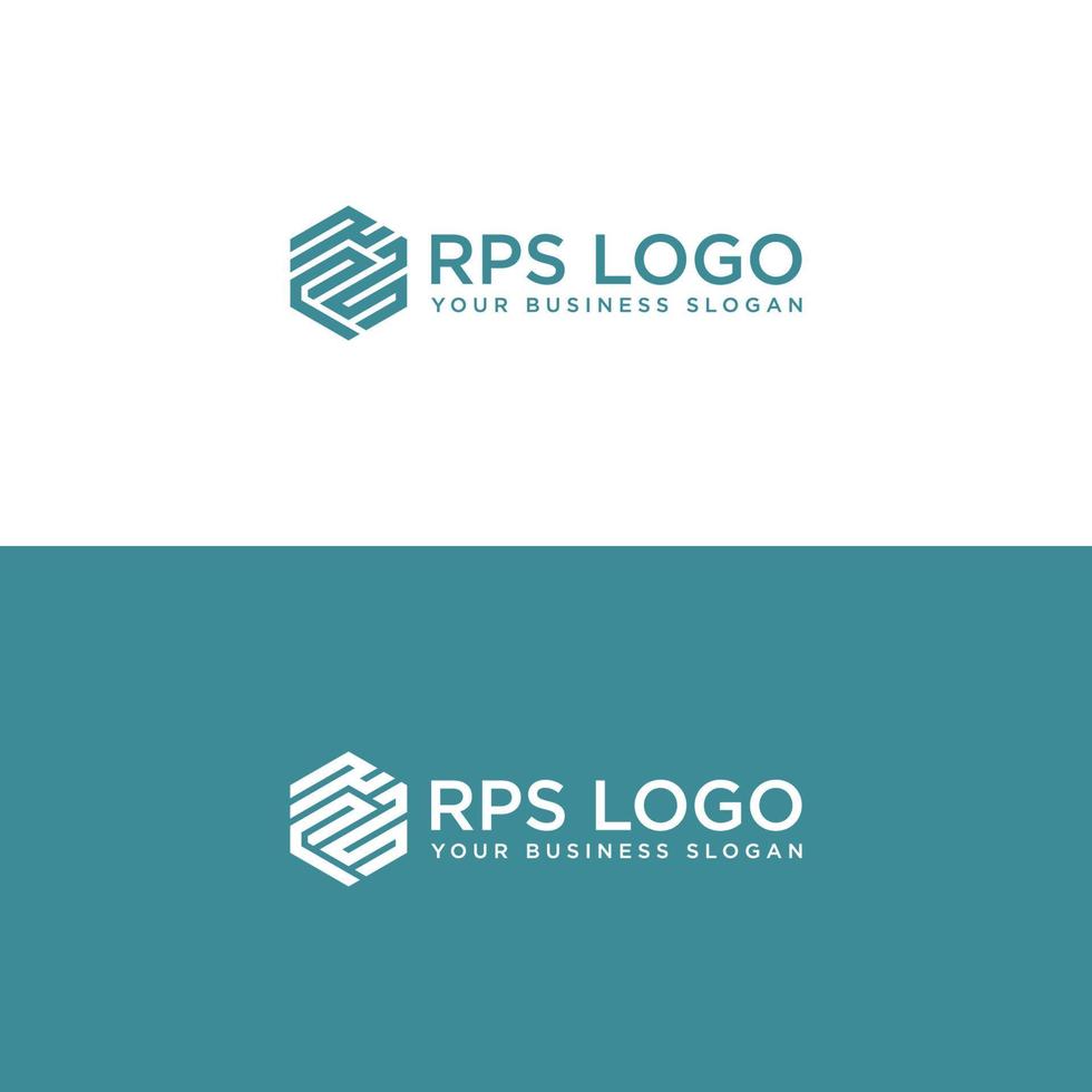 modello vettoriale di progettazione logo rps