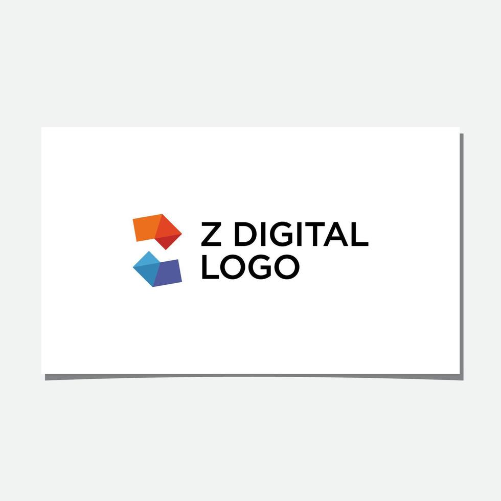 z vettore di progettazione del logo digitale